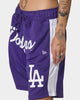 New Era Los Angeles Dodgers Basketball Shorts Purple