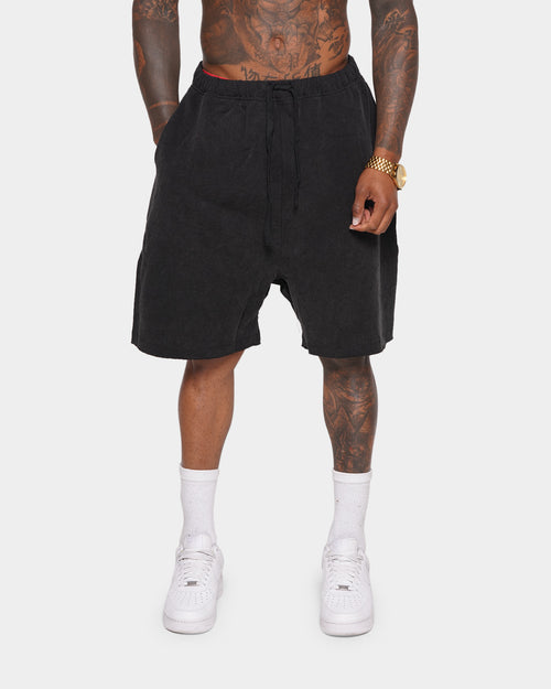 XXIII Halton Acid Wash Baggy Shorts Acid Wash Black