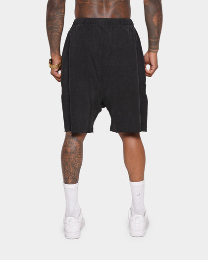 XXIII Halton Acid Wash Baggy Shorts Acid Wash Black