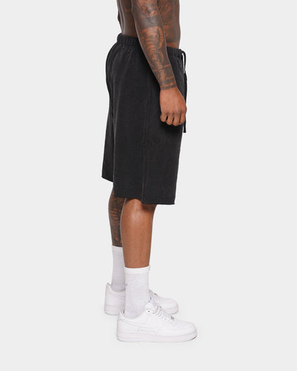 XXIII Halton Acid Wash Baggy Shorts Acid Wash Black
