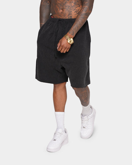 XXIII Halton Acid Wash Baggy Shorts Acid Wash Black