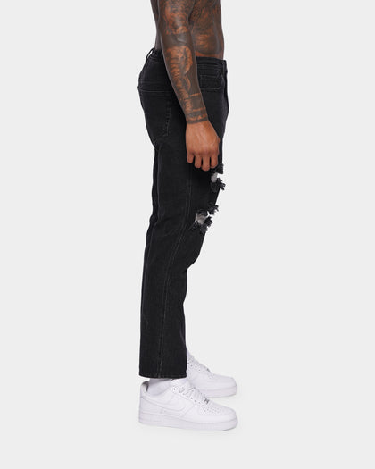 XXIII Tartan Panel Jeans Black/Tartan