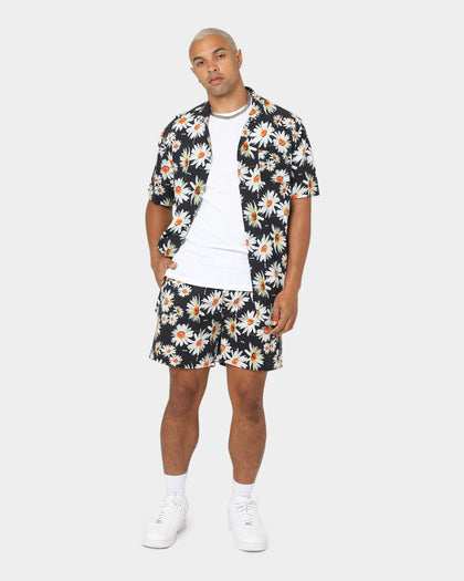 Dead Studios Daisy Beach Shorts Black/White/Yellow