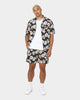 Dead Studios Daisy Beach Shorts Black/White/Yellow