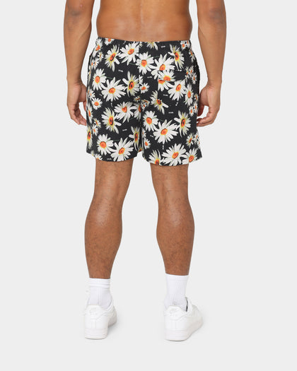 Dead Studios Daisy Beach Shorts Black/White/Yellow