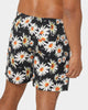 Dead Studios Daisy Beach Shorts Black/White/Yellow