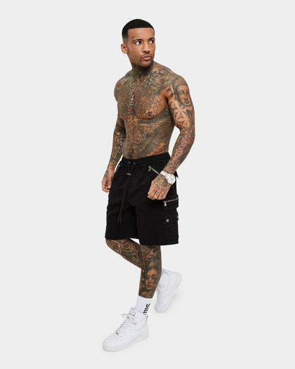 Saint Morta Desolation Cargo Shorts Black