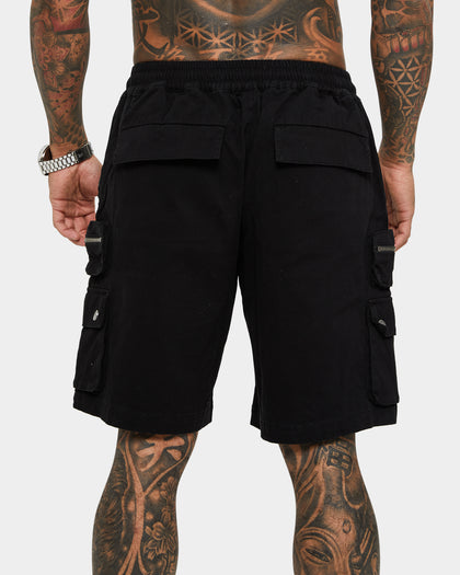 Saint Morta Desolation Cargo Shorts Black