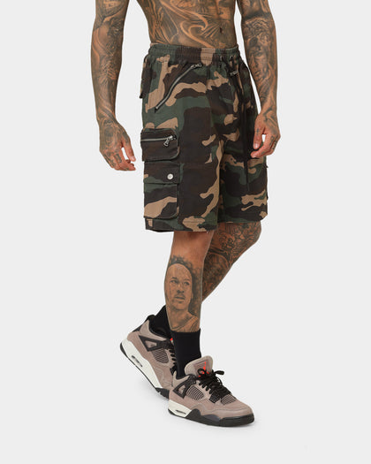 Saint Morta Desolation Cargo Shorts Woodland Camo