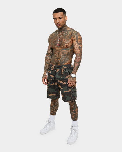 Saint Morta Desolation Cargo Shorts Woodland Camo