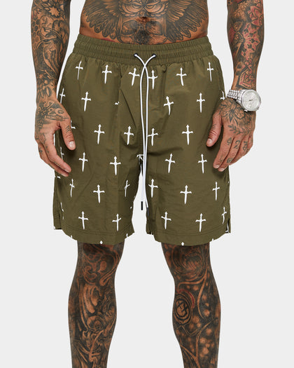 Saint Morta Daggers Shorts Army Green