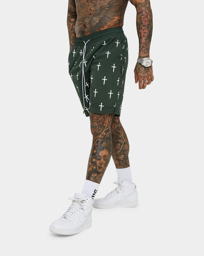 Saint Morta Daggers Shorts Dark Green