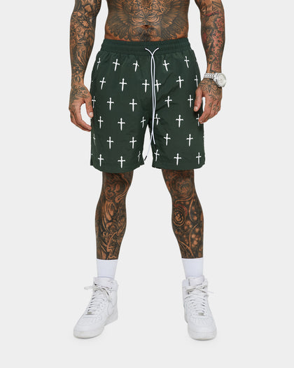 Saint Morta Daggers Shorts Dark Green