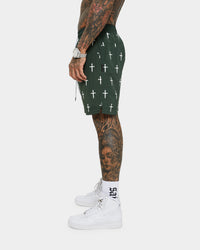 Saint Morta Daggers Shorts Dark Green