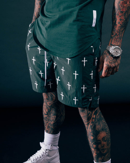 Saint Morta Daggers Shorts Dark Green