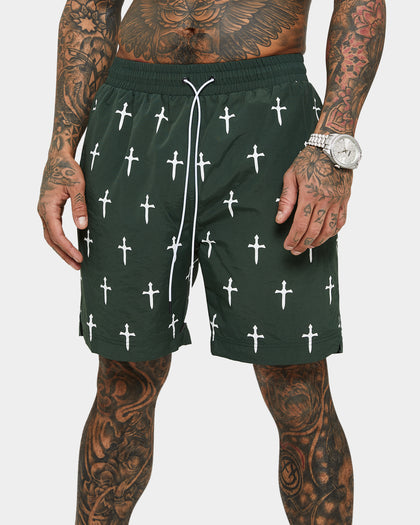 Saint Morta Daggers Shorts Dark Green