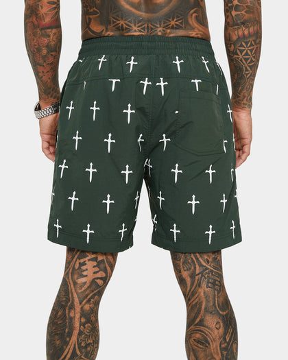 Saint Morta Daggers Shorts Dark Green