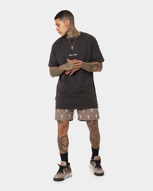 Saint Morta Daggers Shorts Dark Brown