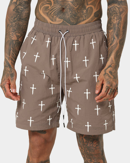 Saint Morta Daggers Shorts Dark Brown