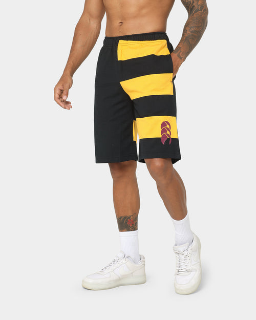Canterbury Harlequin Striped 9 Shorts Black/Gold