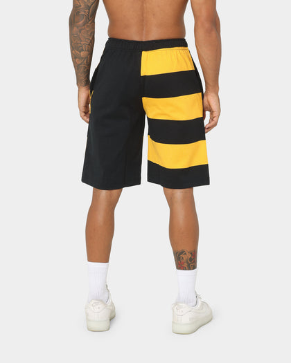 Canterbury Harlequin Striped 9 Shorts Black/Gold