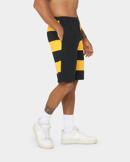Canterbury Harlequin Striped 9 Shorts Black/Gold