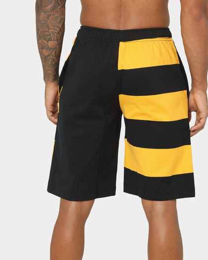 Canterbury Harlequin Striped 9 Shorts Black/Gold