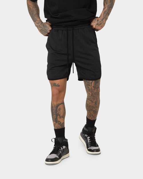 Saint Morta Icarus Mesh Shorts Black