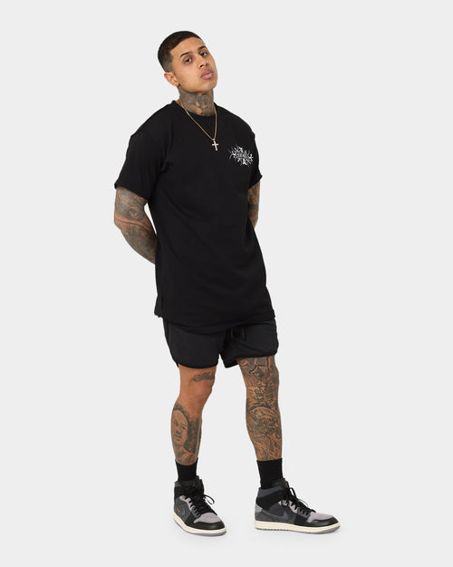 Saint Morta Icarus Mesh Shorts Black