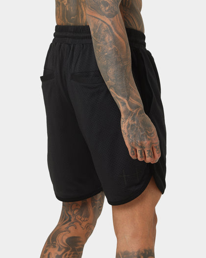 Saint Morta Icarus Mesh Shorts Black