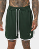 Saint Morta Icarus Mesh Shorts Dark Green/White