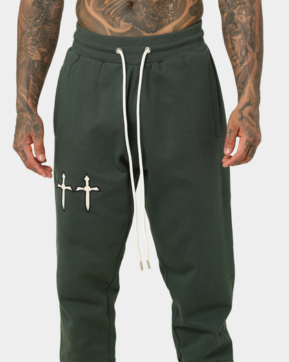Saint Morta Graves Sweat Pants Dark Green
