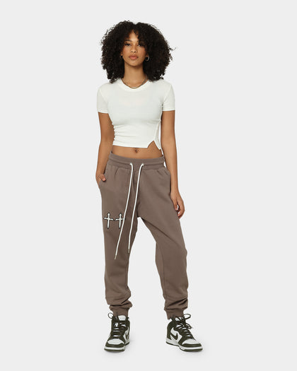 Saint Morta Graves Sweat Pants Dark Brown