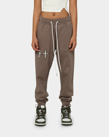 Saint Morta Graves Sweat Pants Dark Brown