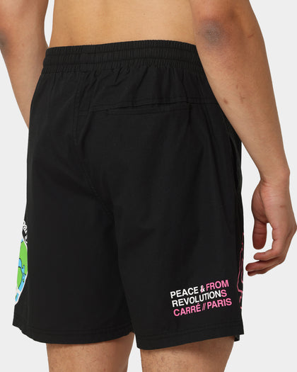 Carre World Peace Slide Shorts Black