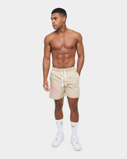 Carre World Peace Slide Shorts Stone