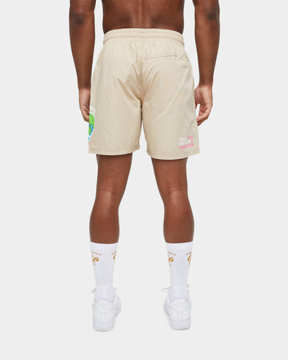 Carre World Peace Slide Shorts Stone