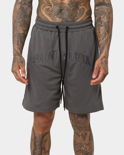 Saint Morta Kingdom Basketball Shorts Dark Grey