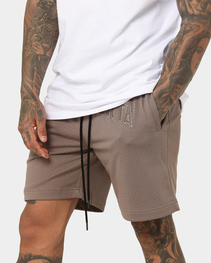 Saint Morta Kingdom Basketball Shorts Dark Brown