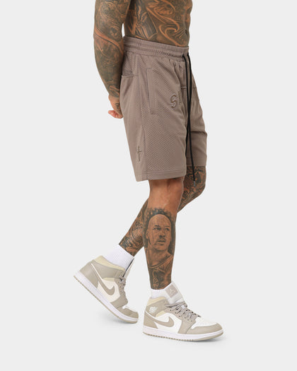 Saint Morta Kingdom Basketball Shorts Dark Brown