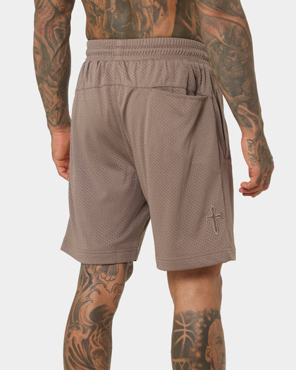 Saint Morta Kingdom Basketball Shorts Dark Brown