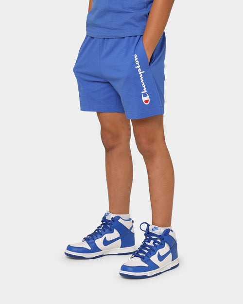 Champion Kids' Jersey Script Shorts Blue Melody