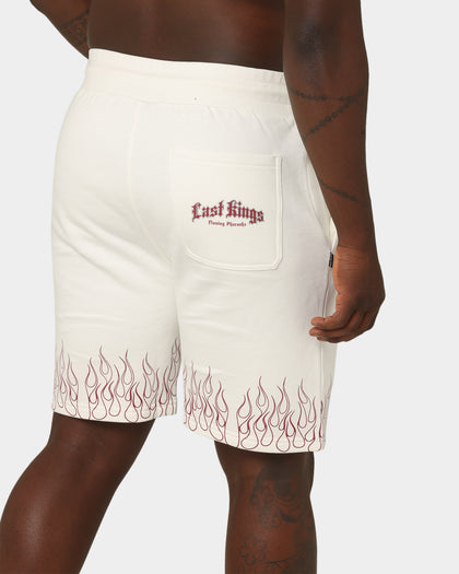 Last Kings Flaming Pharaohs Sweat Shorts Off White