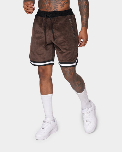 XXIII Aurelio Cord Shorts Tan