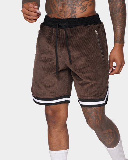 XXIII Aurelio Cord Shorts Tan
