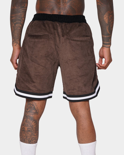 XXIII Aurelio Cord Shorts Tan