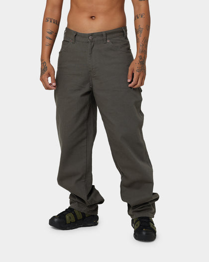 Dickies Relaxed Fit Duck Jeans Rinsed Moss Green