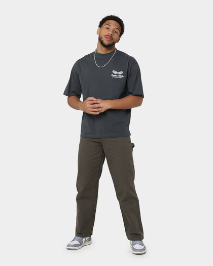 Dickies Relaxed Fit Duck Jeans Rinsed Moss Green