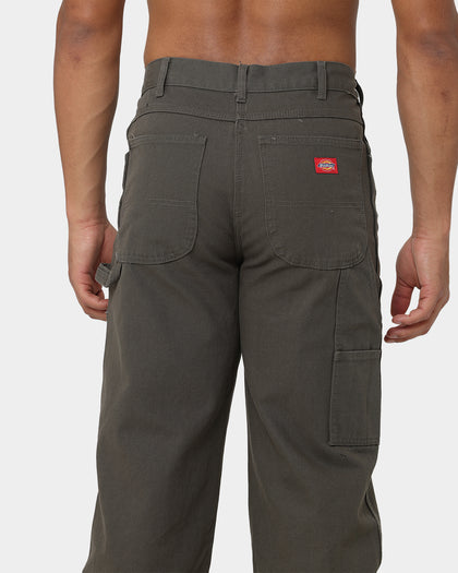 Dickies Relaxed Fit Duck Jeans Rinsed Moss Green