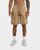 XXIII Dario Wide Leg Cargo Shorts Brown